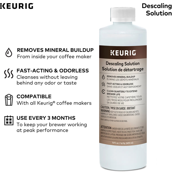 Descaling Solution For All Keurig 2.0 and 1.0 K-Cup Pod Coffee Makers