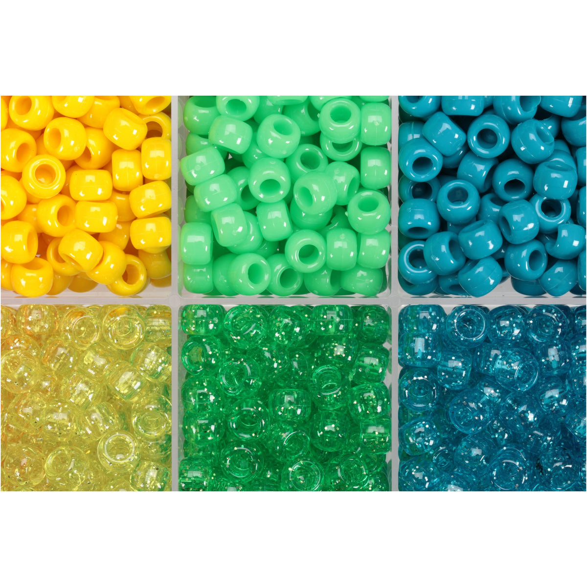The Beadery Craft Products Assorted Pony Beads 2300 ct Box - ForceTip